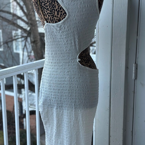 White Cut-Out Maxi Dress - Picture 8 of 9